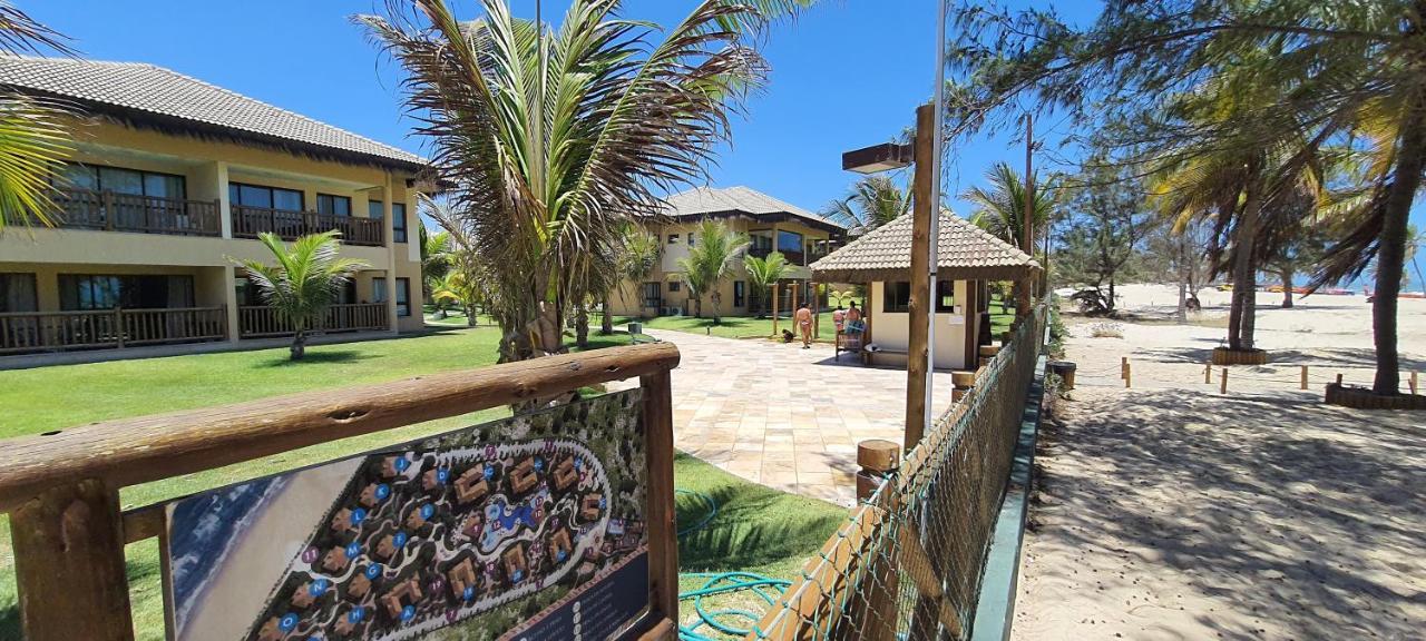 Paraiso Frente Mar!! 04 Pessoas-Pe Na Areia Vg Sun Cumbuco-Hidro, Sauna, Academia, Piscina,Cozinha Completa, Wifi, Parquinho Infantil Exterior foto
